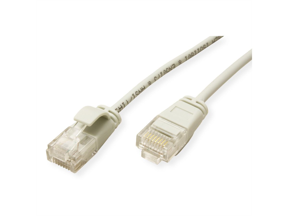 ROLINE GREEN UTP Data Center Patch Cord Cat.6A (Class EA), LSOH, Slim, grey, 0.3 m
