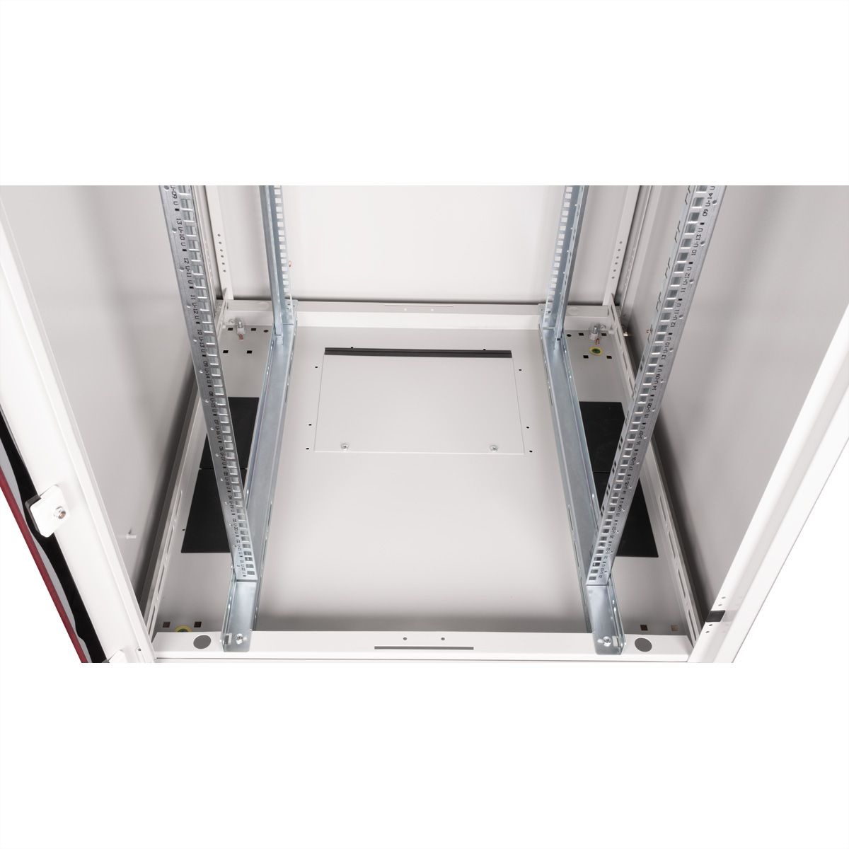 ROLINE 19-inch network cabinet Basic 22 U, 800x800 WxD glass door grey