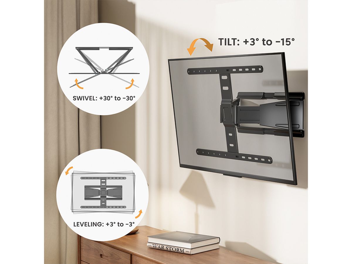 VALUE TV Wall Mount, ultra-slim, 43" - 90" (109,22cm - 228.6cm), max. 50kg