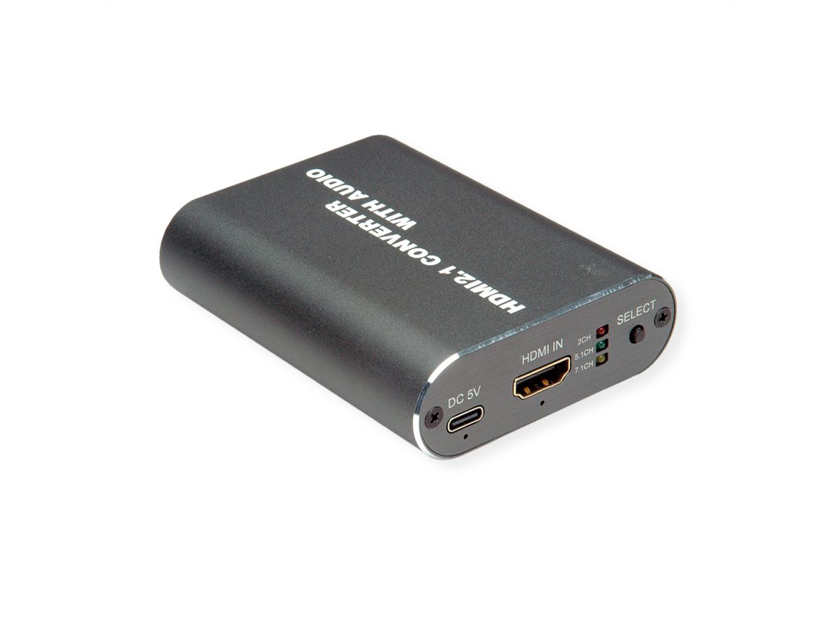 ROLINE HDMI 8K Audio Extractor, LPCM 7.1