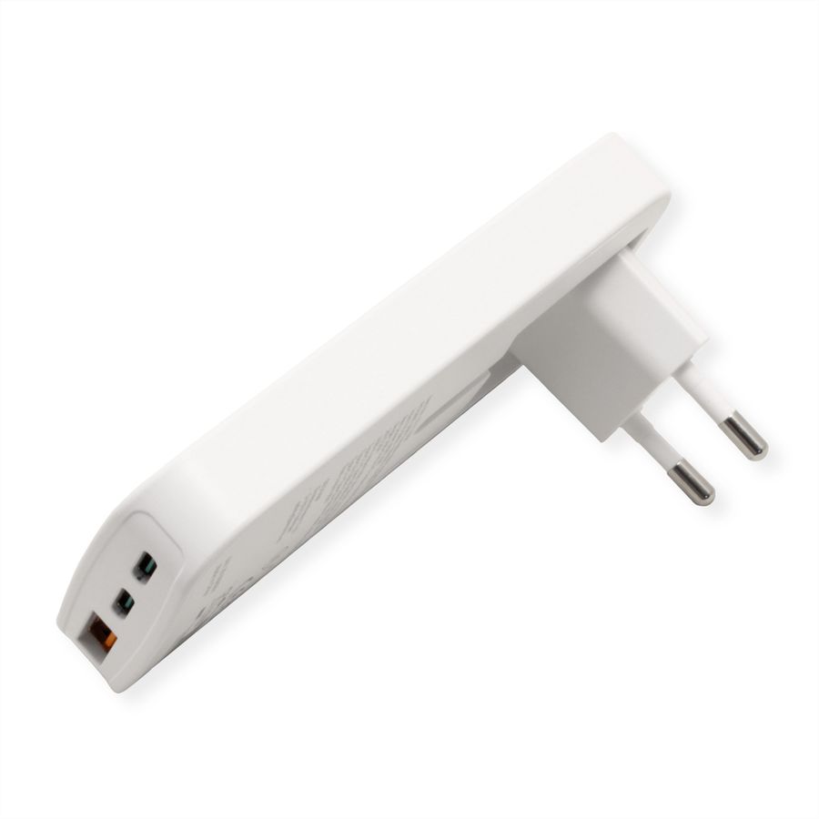 ROLINE Ultra Thin USB Wall Charger, 2x C, 1x A, 65W