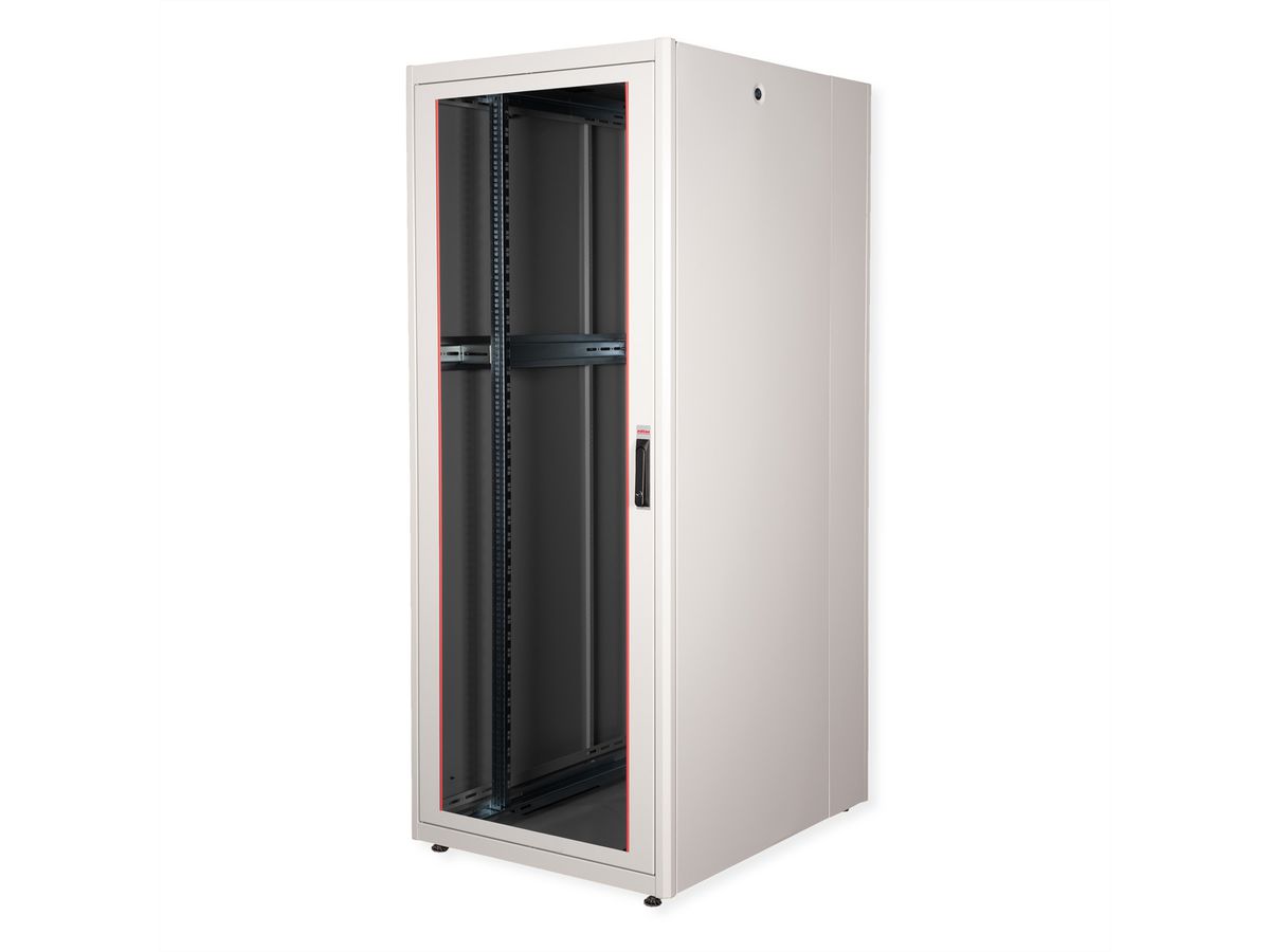 ROLINE 19-inch Network Cabinet Basic 42 U, 800x1000 WxD glass door grey