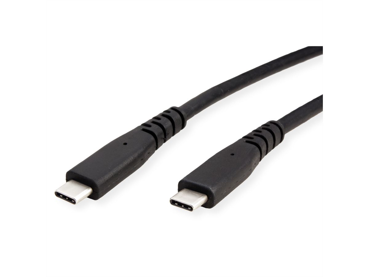 ROLINE Cable USB4 Gen2x2, with Emark, C–C, M/M, 240W, black, 3 m