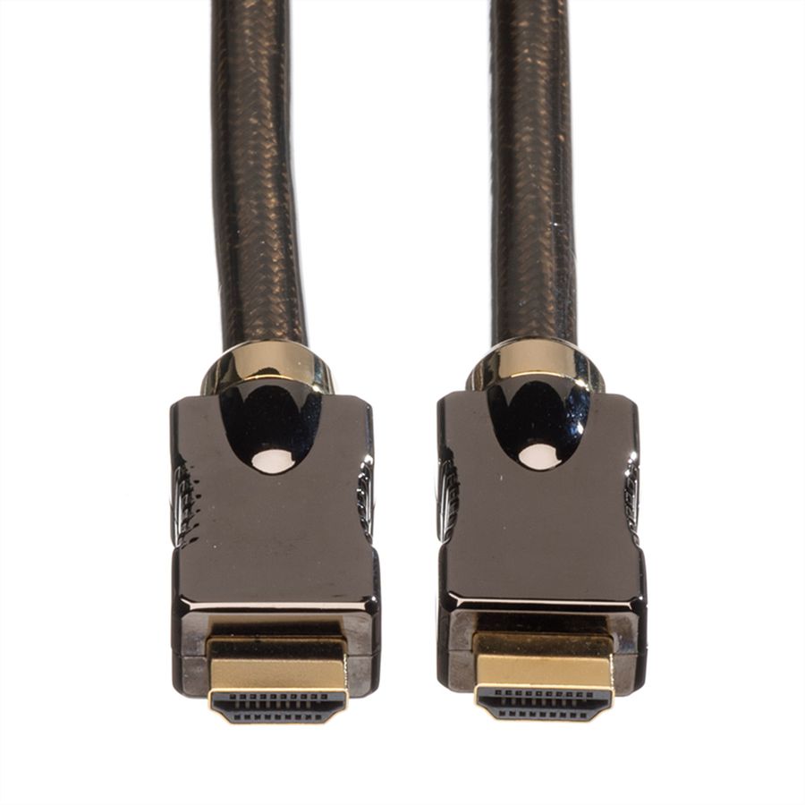 ROLINE HDMI Ultra HD Cable + Ethernet, M/M, black, 1 m