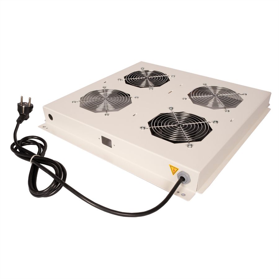 ROLINE 19" roof fan unit with 2 fans, ON/OFF grey