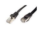 VALUE FTP Patch Cord, Cat.6 (Class E), extra-flat, black, 2 m