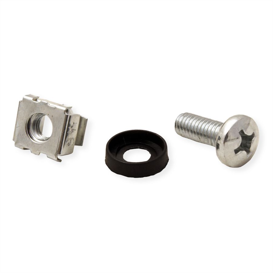 Mounting material for 19" components, M6, 100 pieces