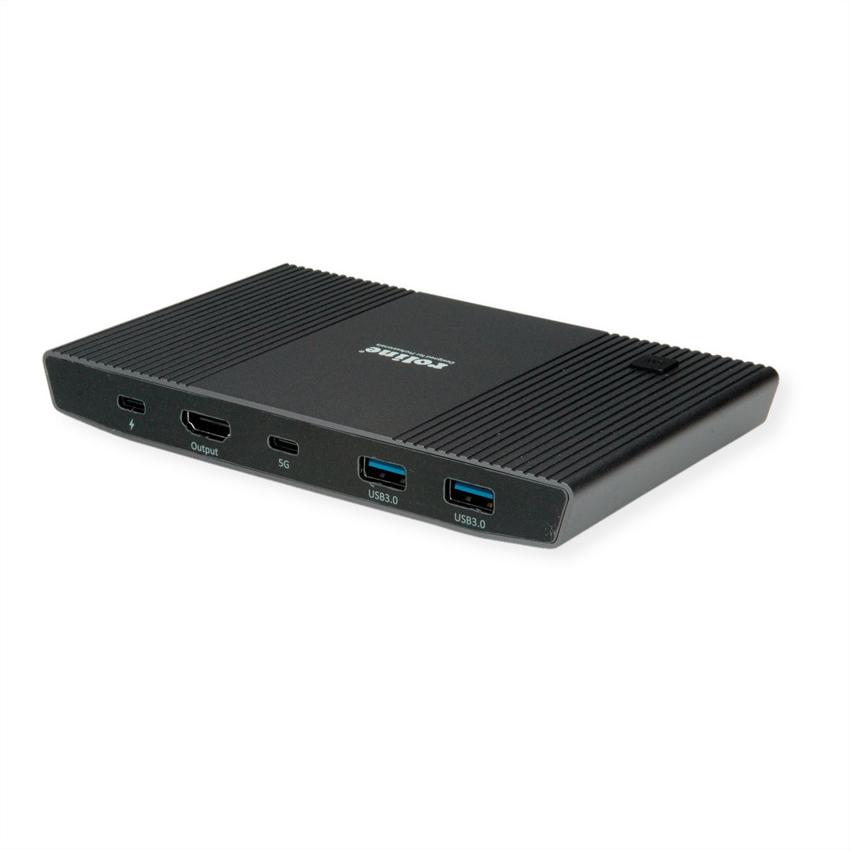 ROLINE KVM Switch, with USB Hub, HDMI 4K@60Hz, 2x USB A + 1x USB C