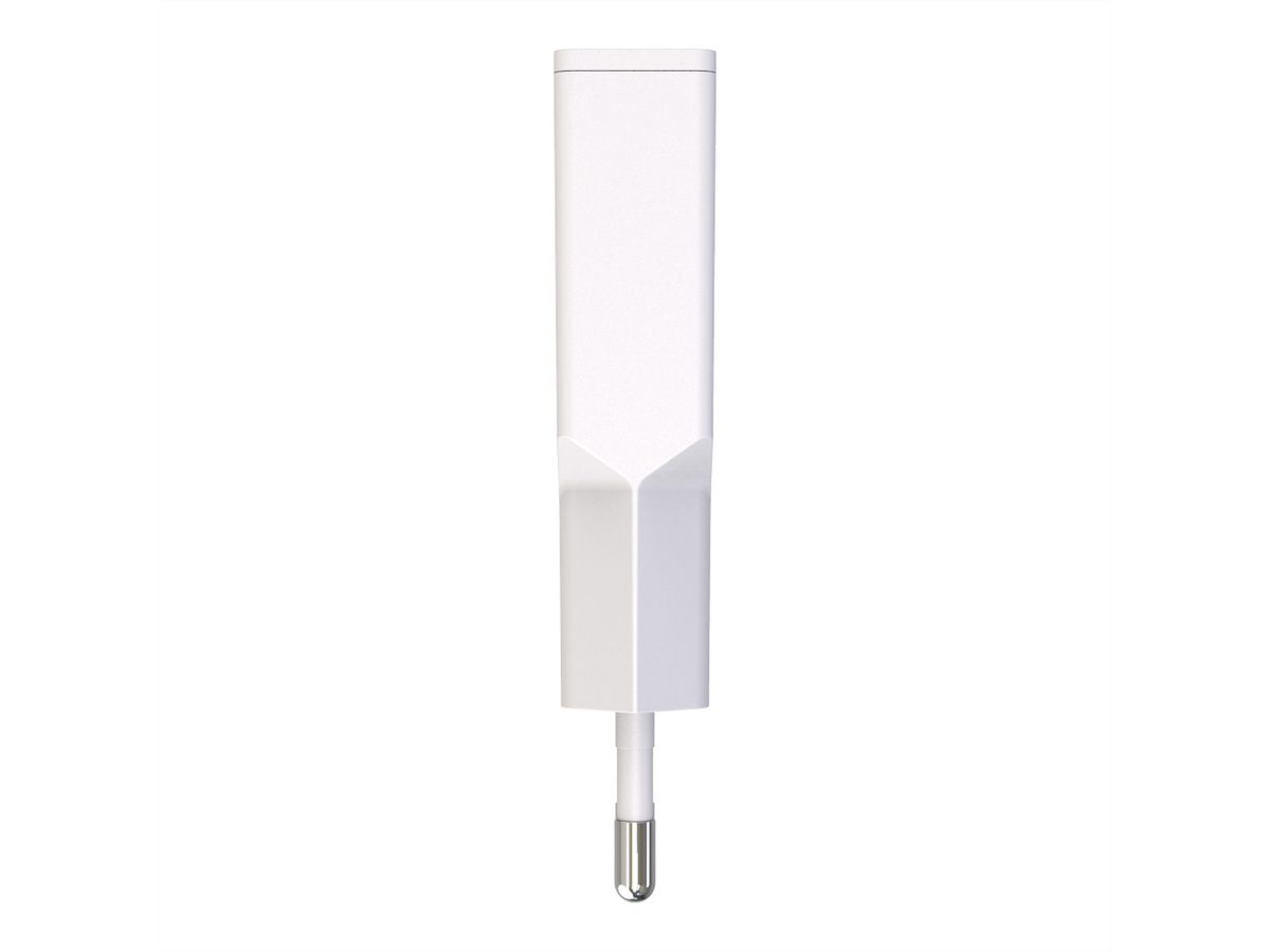 VALUE USB Wall Charger, EU Plug, 2x Ports (A+C), 20W, white