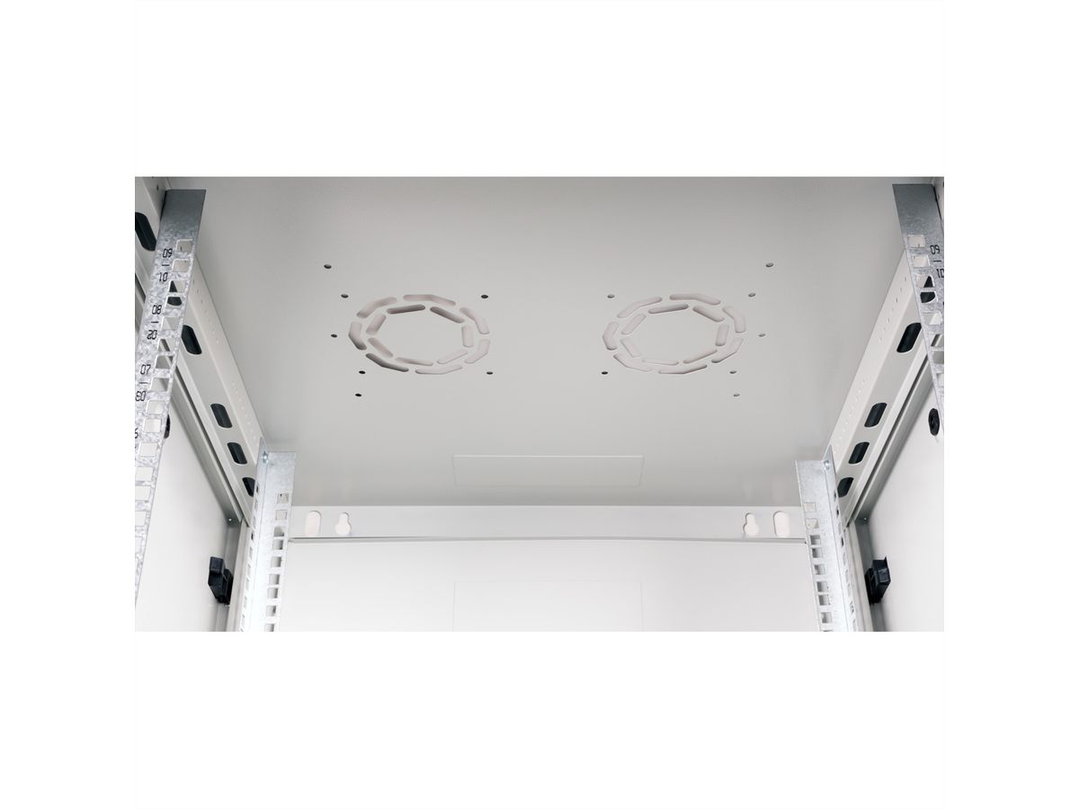 ROLINE 19" Wall Cabinet Basic Plus 9U, 600x600 BxT grey