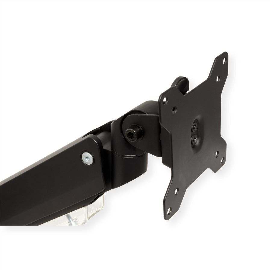 ROLINE Dual LCD Monitor Stand Pneumatic, Desk Clamp, Pivot, 5 Joints, 17–35 inch, max. 2x 15 kg