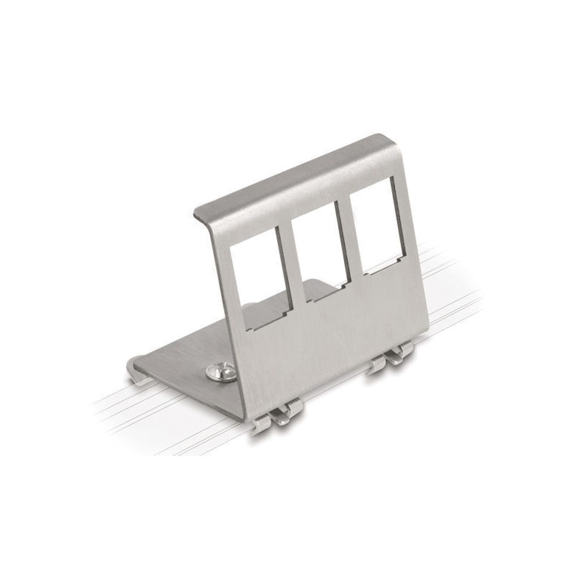 VALUE DIN Rail Adapter, empty, 3x Keystones