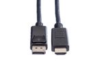 ROLINE DisplayPort Cable, DP - HDTV, M/M, black, 4.5 m