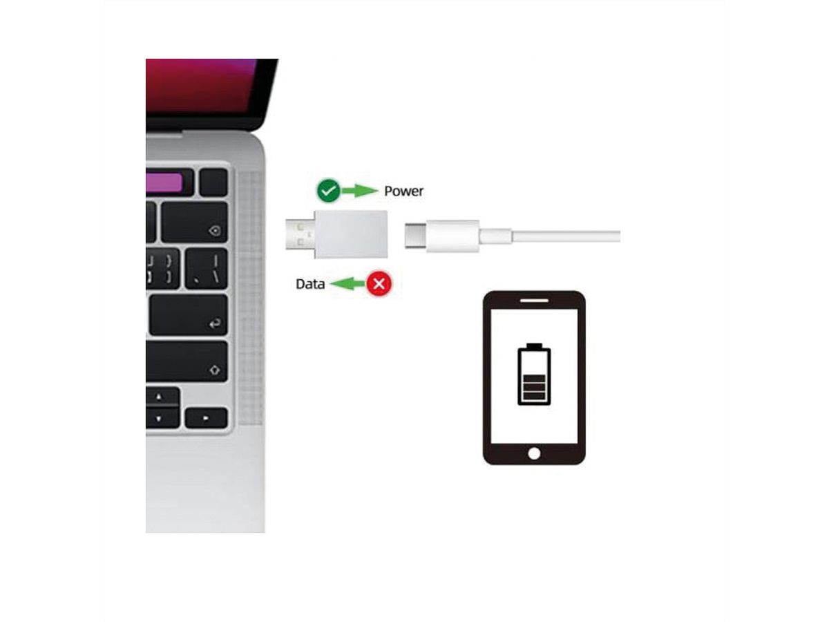 VALUE USB Type A-C Data Lane Blocker