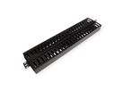 VALUE 19" Front Panel 1U with Double-Sided Patch channel, black