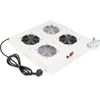 ROLINE 19-inch roof fan unit 2 fans, thermostat, grey