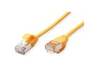 ROLINE U/FTP DataCenter Patch Cord Cat.6A (Class EA), LSOH, slim, yellow, 0.5 m