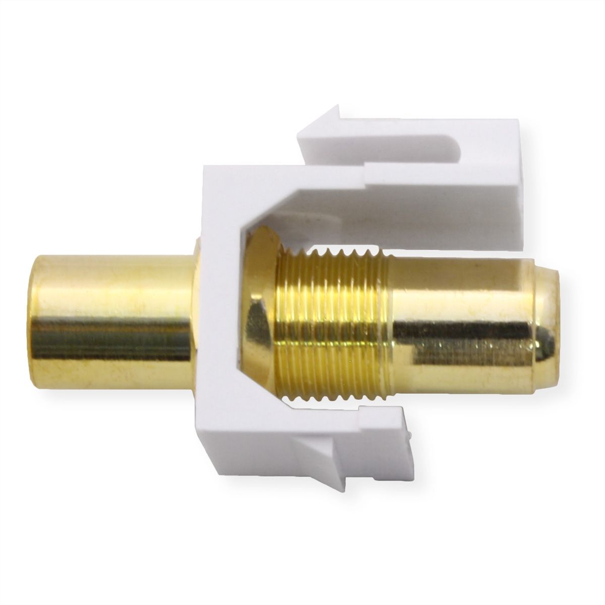 VALUE RCA Keystone Coupler, Plastic, white