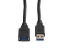 ROLINE USB 3.2 Gen 1 Cable, A - A, M/F, black, 0.8 m