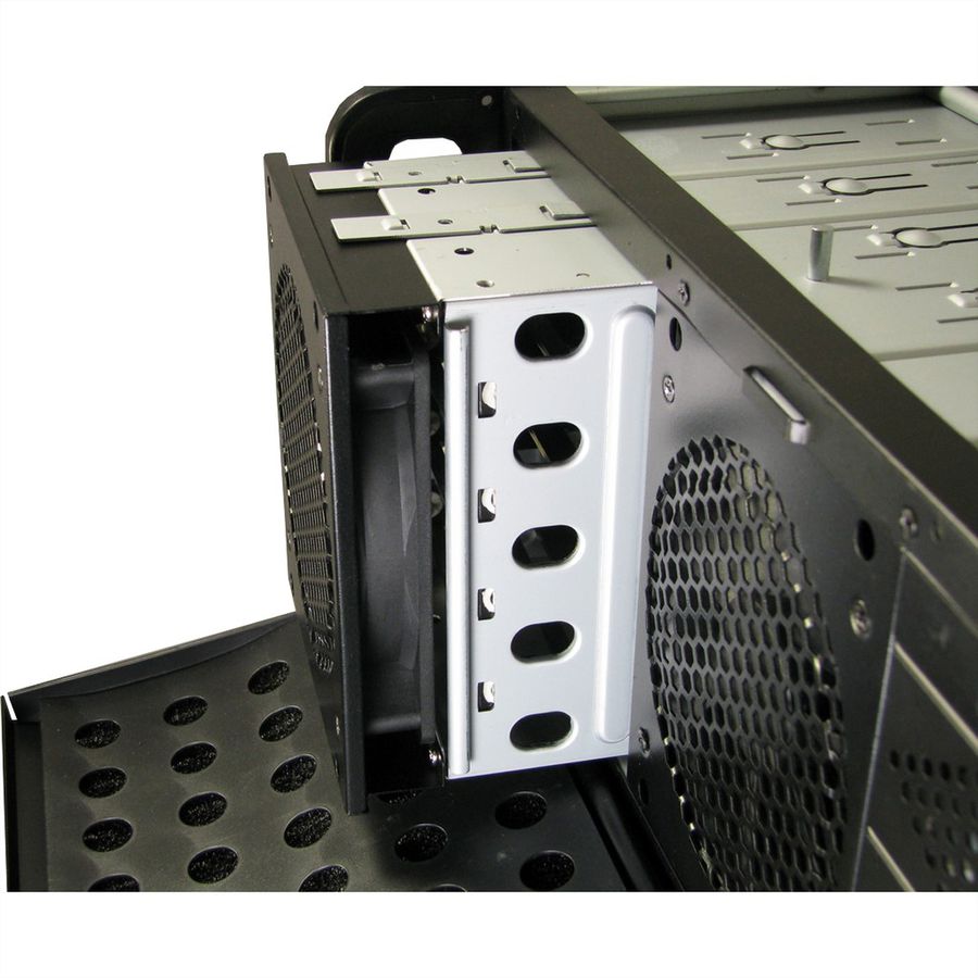 19" Industrial Rack-Mount Server Chassis, 4UH, IPC 4U-4129L, black