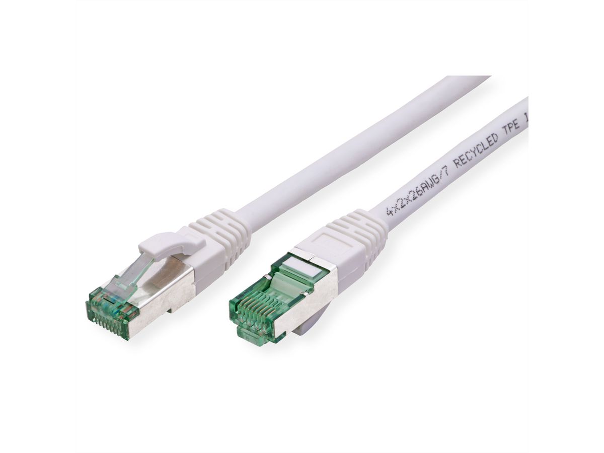 ROLINE RM S/FTP (PiMF) Patch Cord Cat.6A, white, 2 m