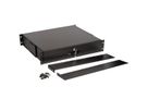ROLINE 19-inch keyboard insert 2 U, 400 T lockable black