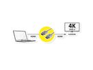 ROLINE HDMI 4K (3840 x 2160) Ultra HD Cable + Ethernet, M/M, Coaxial, Ultra-Slim, black, 2 m