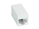 ROLINE RJ-45 Mini Inline Coupler, Cat.6A (Class EA), unshielded, white