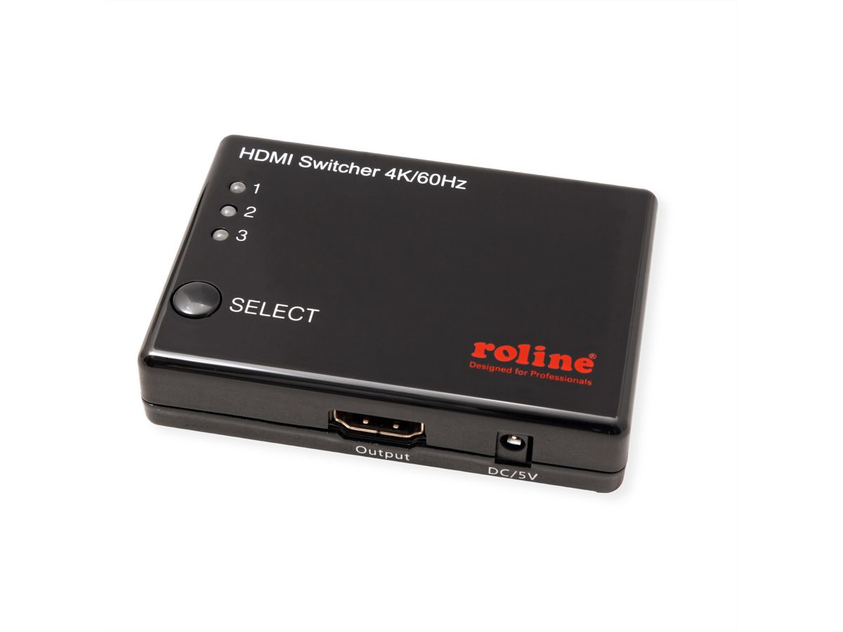 ROLINE 4K HDMI Switch, 3-way