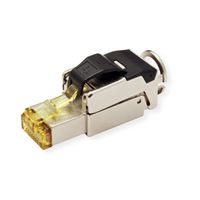 ROLINE Field Plug Cat.6A (Class EA), STP, silver