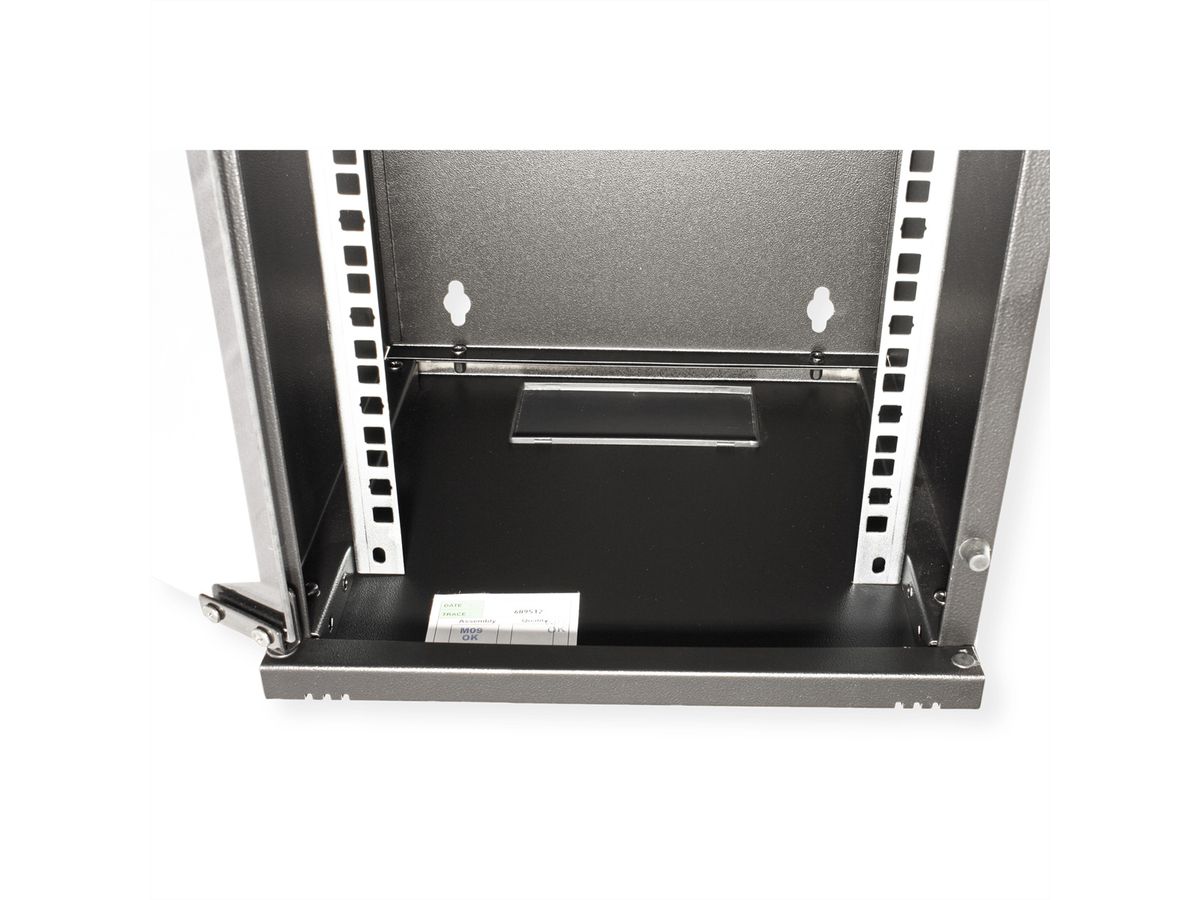 ROLINE 10-inch wall-mounted housing 9 U, 312x300 WxD black
