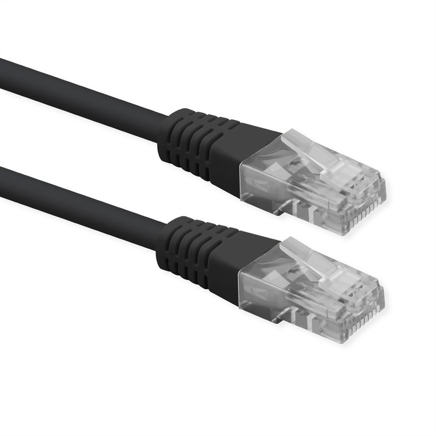 ROLINE UTP Patch Cord, Cat.6 (Class E), PoE, black, 5 m