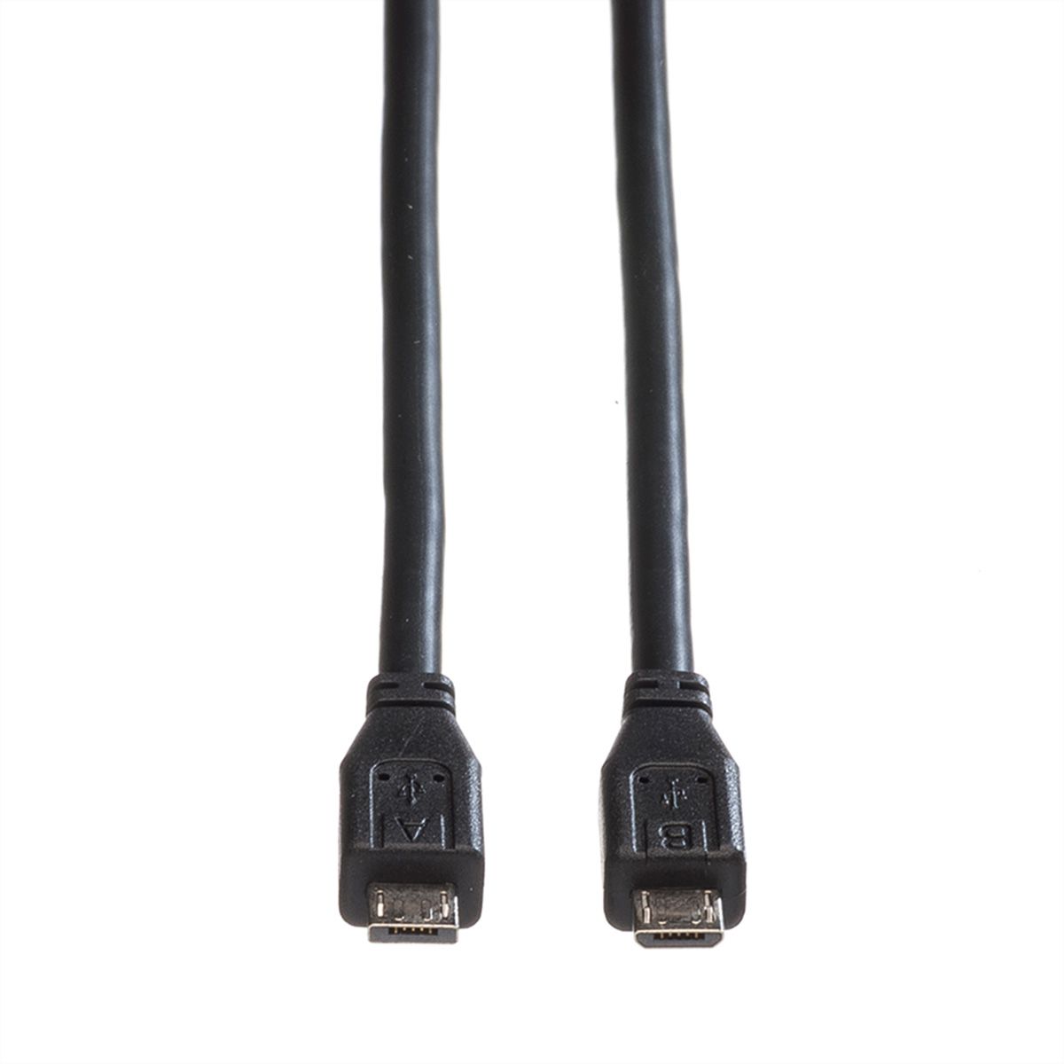 ROLINE USB 2.0 Cable, Micro A - Micro B, M/M, 1.8 m - SECOMP