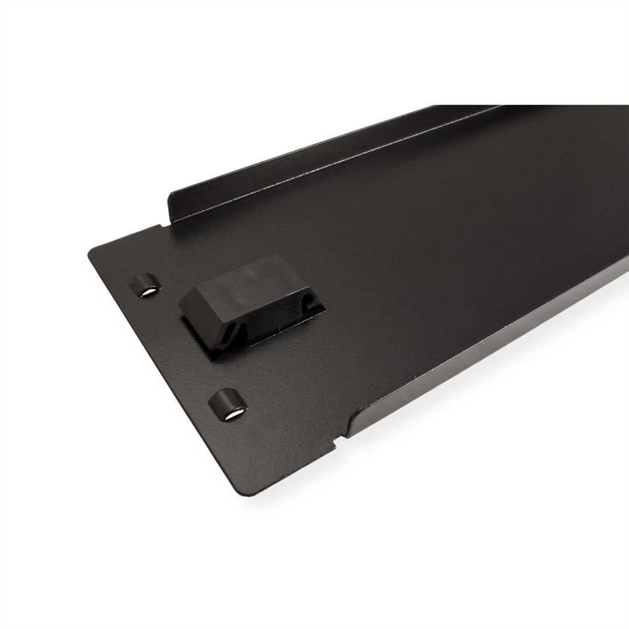 19" Blank Panel, Snap-in, 2U, Metal, black