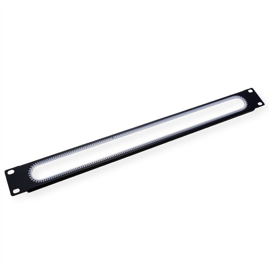 VALUE 19" Cable Entry, 1U, with edge protection, black