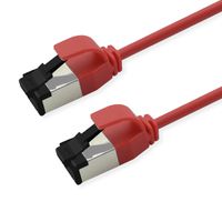 ROLINE S/FTP Patch Cord Cat. 8.1 (Class I), LSOH, Slim, PoE, red, 1.5 m