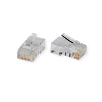 ROLINE Cat.6 (Class E) Modular Plug, UTP, for Stranded Wire, 10 pcs.