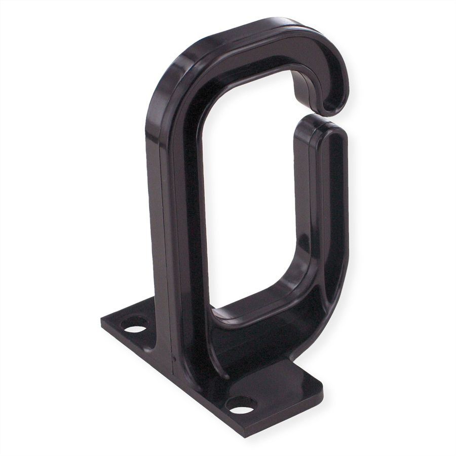 19" cable manager, 40x80mm, plastic, black