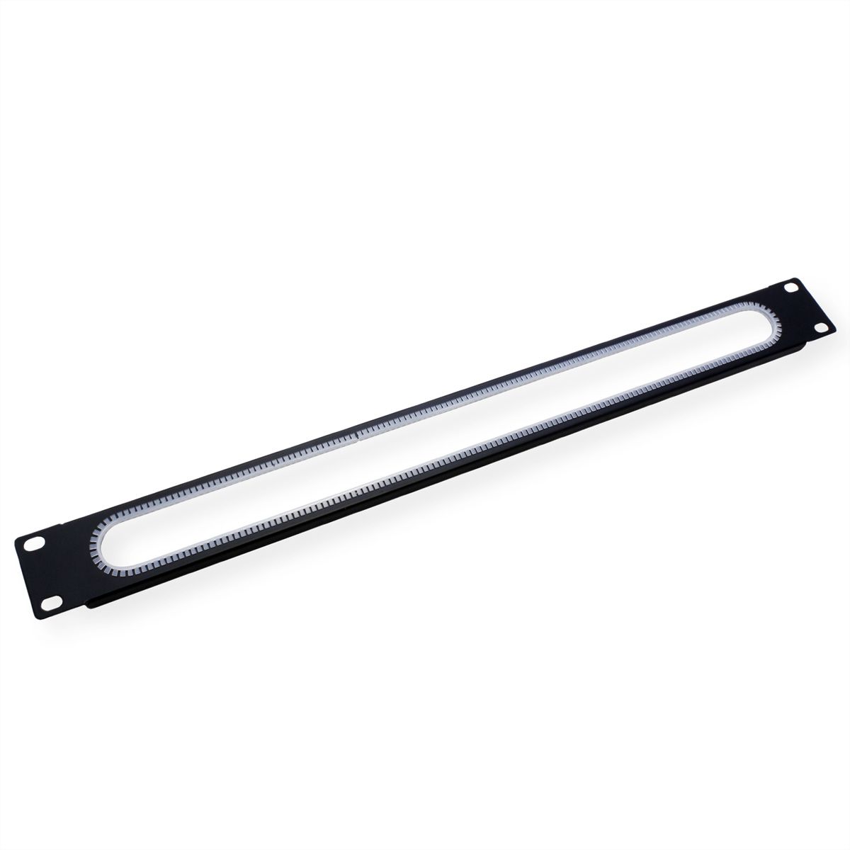 VALUE 19" Cable Entry, 1U, with edge protection, black