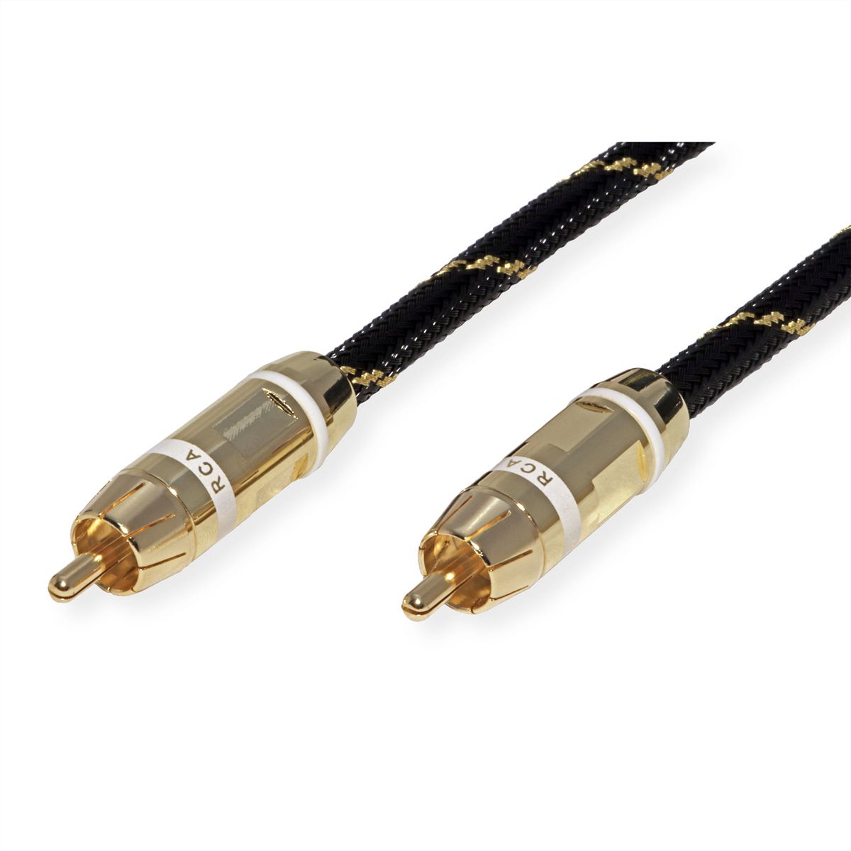 ROLINE GOLD Cinch Cable, simplex M/M, white, 5 m