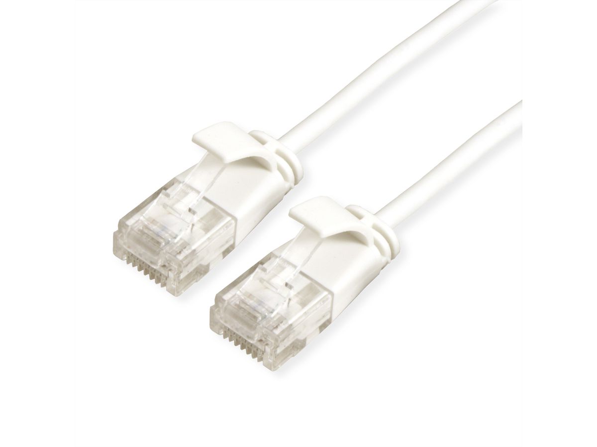 ROLINE UTP Data Center Patch Cord Cat.6A (Class EA), LSOH, Slim, white, 2 m
