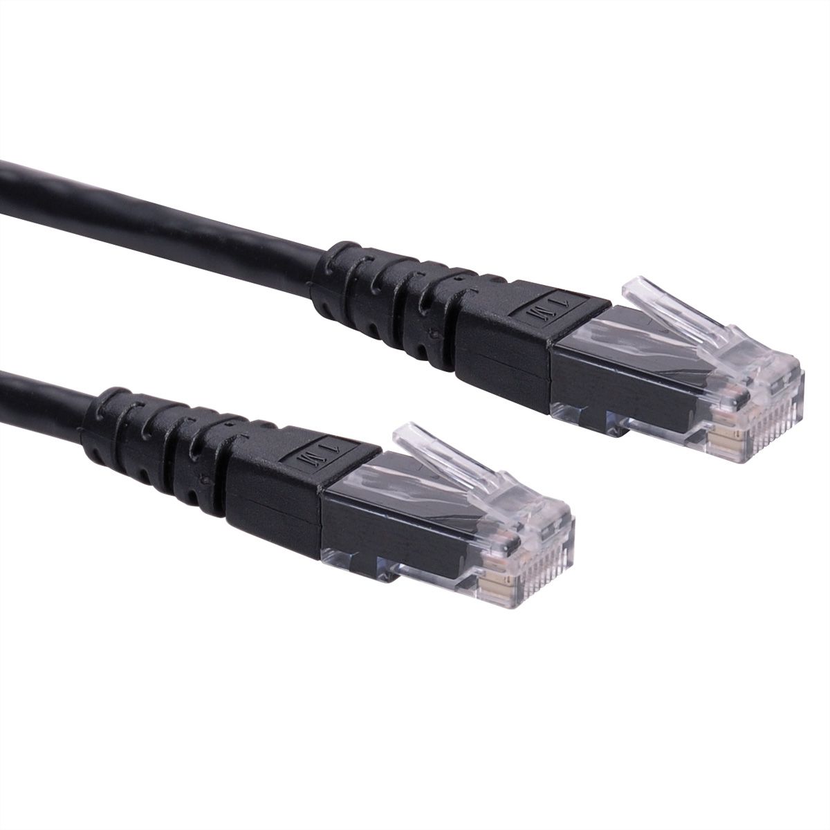 ROLINE UTP Patch Cord, Cat.6 (Class E), black, 0.5 m