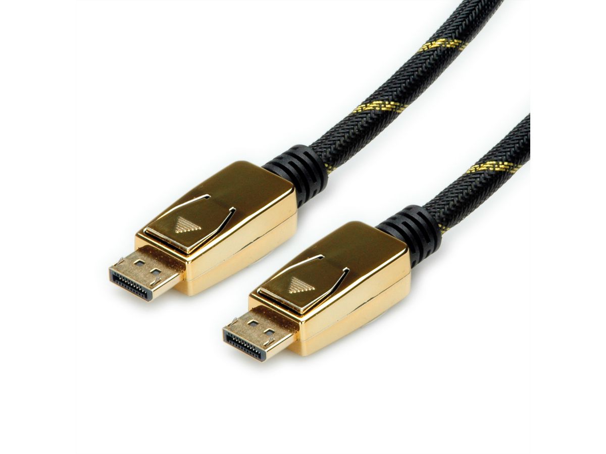ROLINE GOLD DisplayPort Cable, v1.4, DP-DP, M/M, 1 m