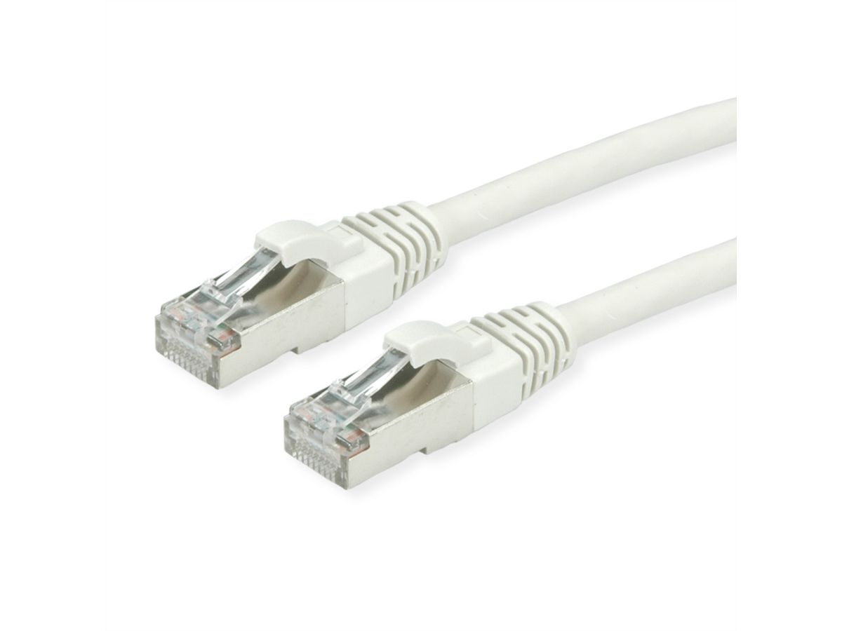 ROLINE S/FTP Cable Cat.7, with RJ-45 connectors (500 MHz / Class EA), LSOH, grey, 1 m