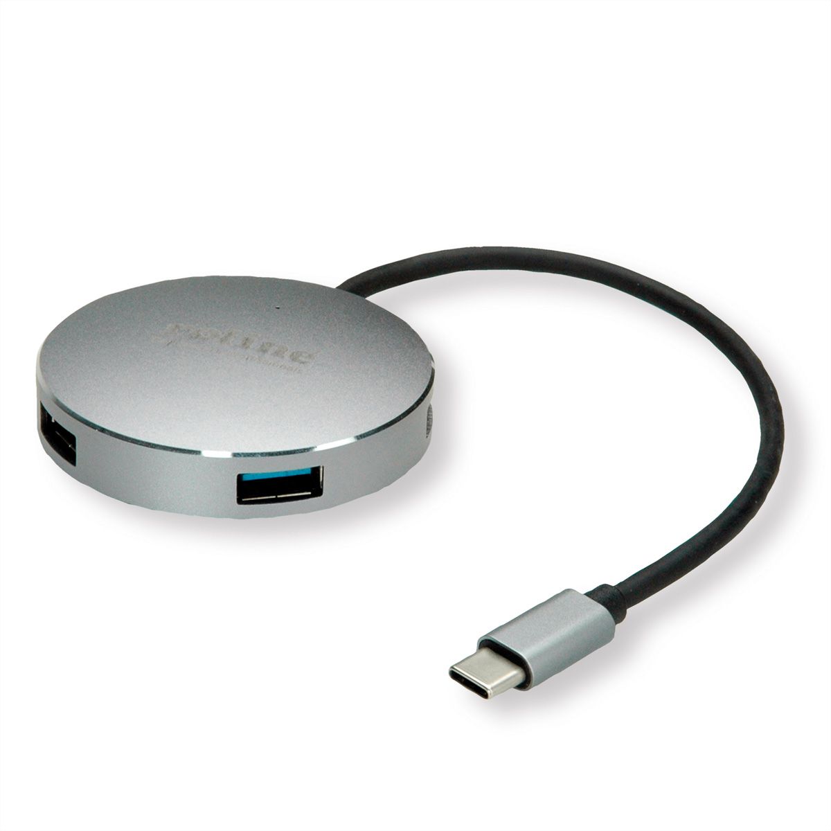 ROLINE USB 3.2 Gen 1 Hub, 4 Ports, Type C connection cable