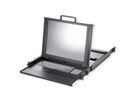 ROLINE 19" LCD KVM Console, 43 cm (17") TFT, VGA, USB + PS/2, French