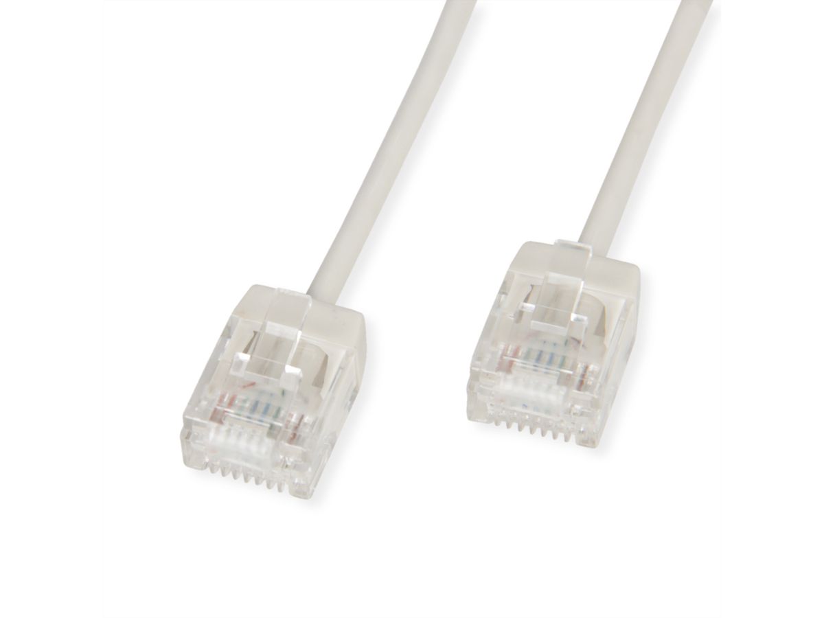 ROLINE UTP Data Center Patch Cord Cat.6A (Class EA), LSOH, Slim, Ultra Short Connector, grey, 5 m