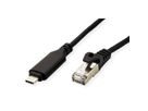 ROLINE USB 3.2 Gen 2 to Gigabit Ethernet Cable Converter, black, 3 m