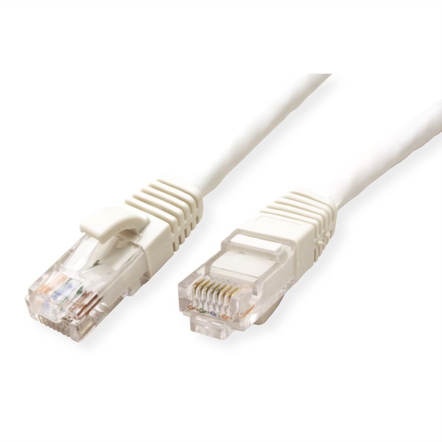 VALUE UTP Cable Cat.6 (Class E), halogen-free, white, 10 m