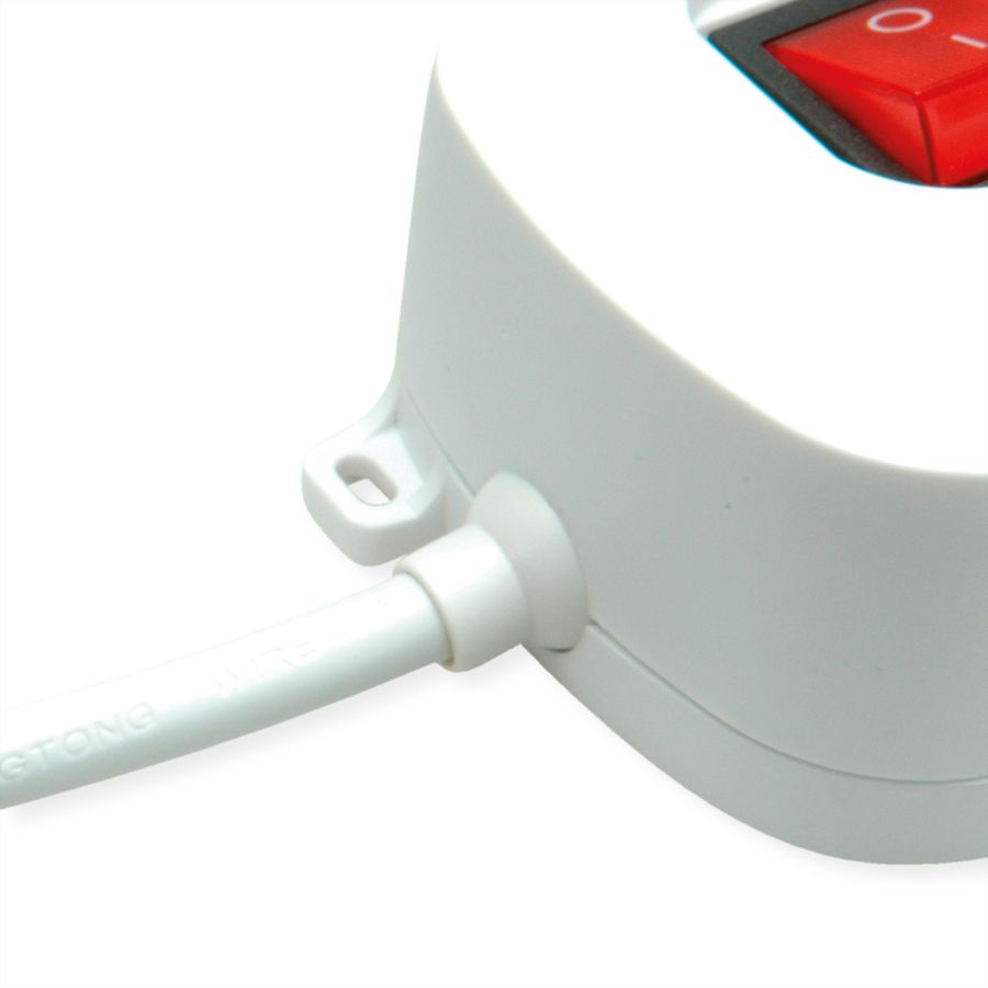 ROLINE Power Strip, 3-way, with individual on/off switches, 1x USB A, 1x USB C, 3 m